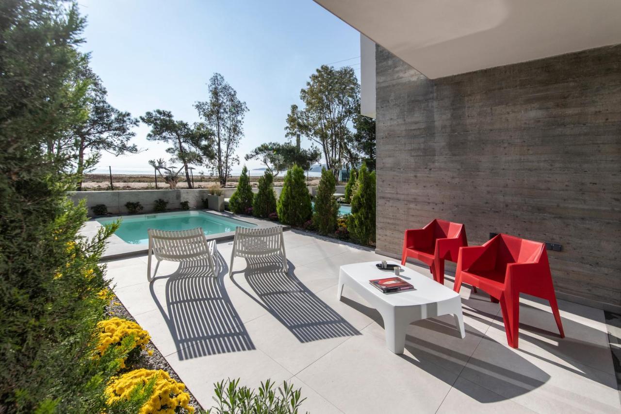 Ikies 3 Modern Eco-Friendly Private Seaview Signature Villas With A Pool فولوس المظهر الخارجي الصورة